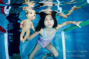 Girl with Doll, CDMX Mexico by Alejandro Topete 